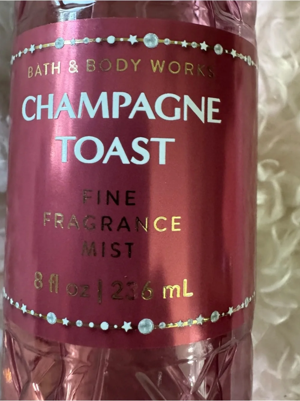 Bath & Body Works Champagne Toast fine fragrance mist and matching body lotion.
